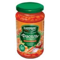 Фасоль с овощами в т/с 470 гр. Закуски Донские (Главпродукт)
