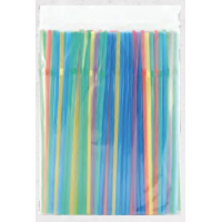 Трубочка,8*240мм,прямая,цветная,в индивид.пп-уп.,250шт/уп,AVIORA