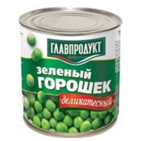 Горошек зел.Главпродукт 425гр.в/с ж/б деликатес.ГОСТ